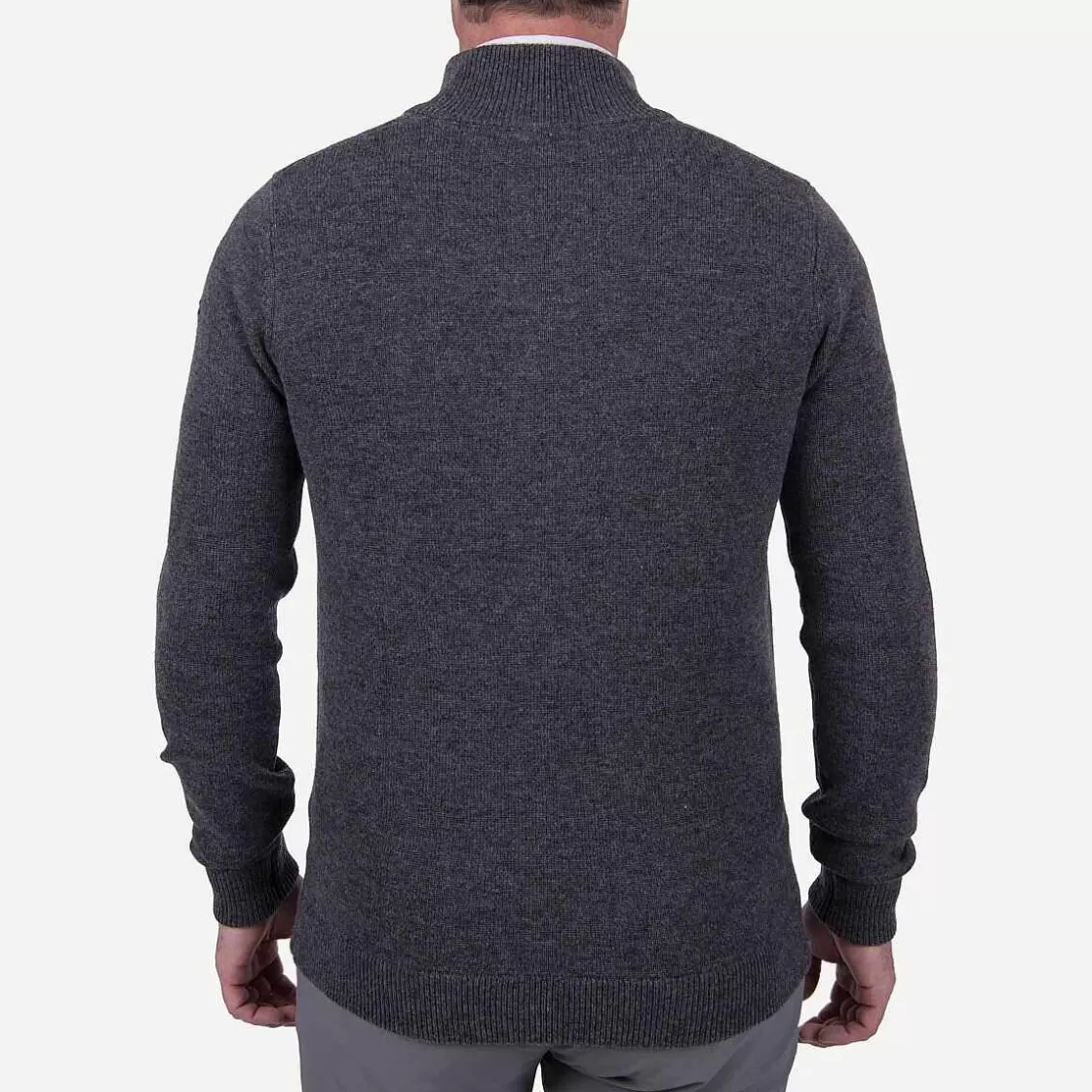 KJUS Men'S Celerina Placket Sweater Iron/Deep Space Shop