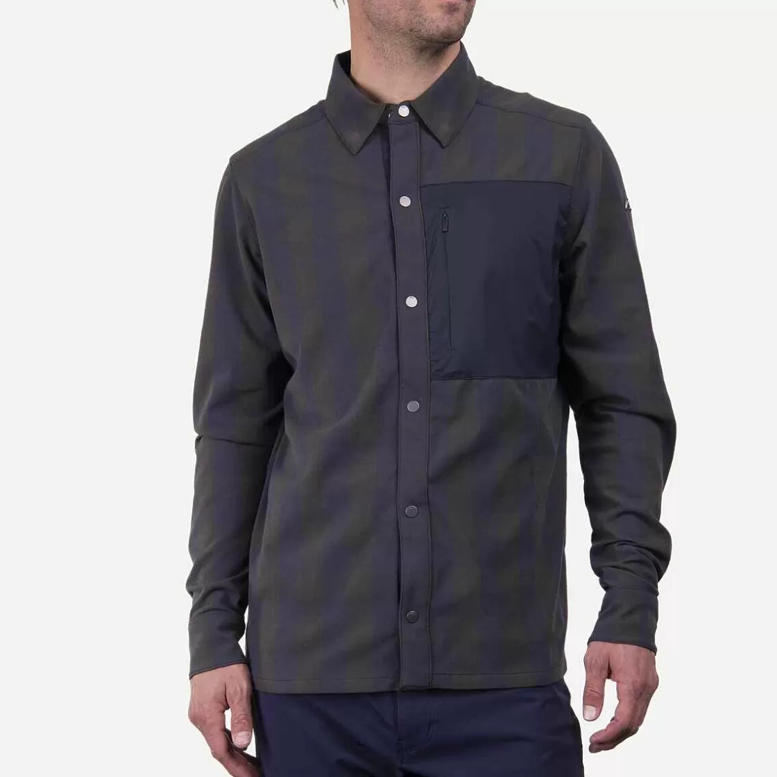 KJUS Men'S Circle Shirt Dark Olive/Deep Space Sale