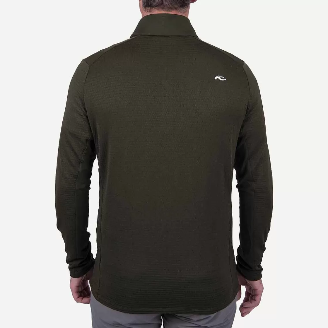 KJUS Men'S David Midlayer Half-Zip Dark Olive Best Sale