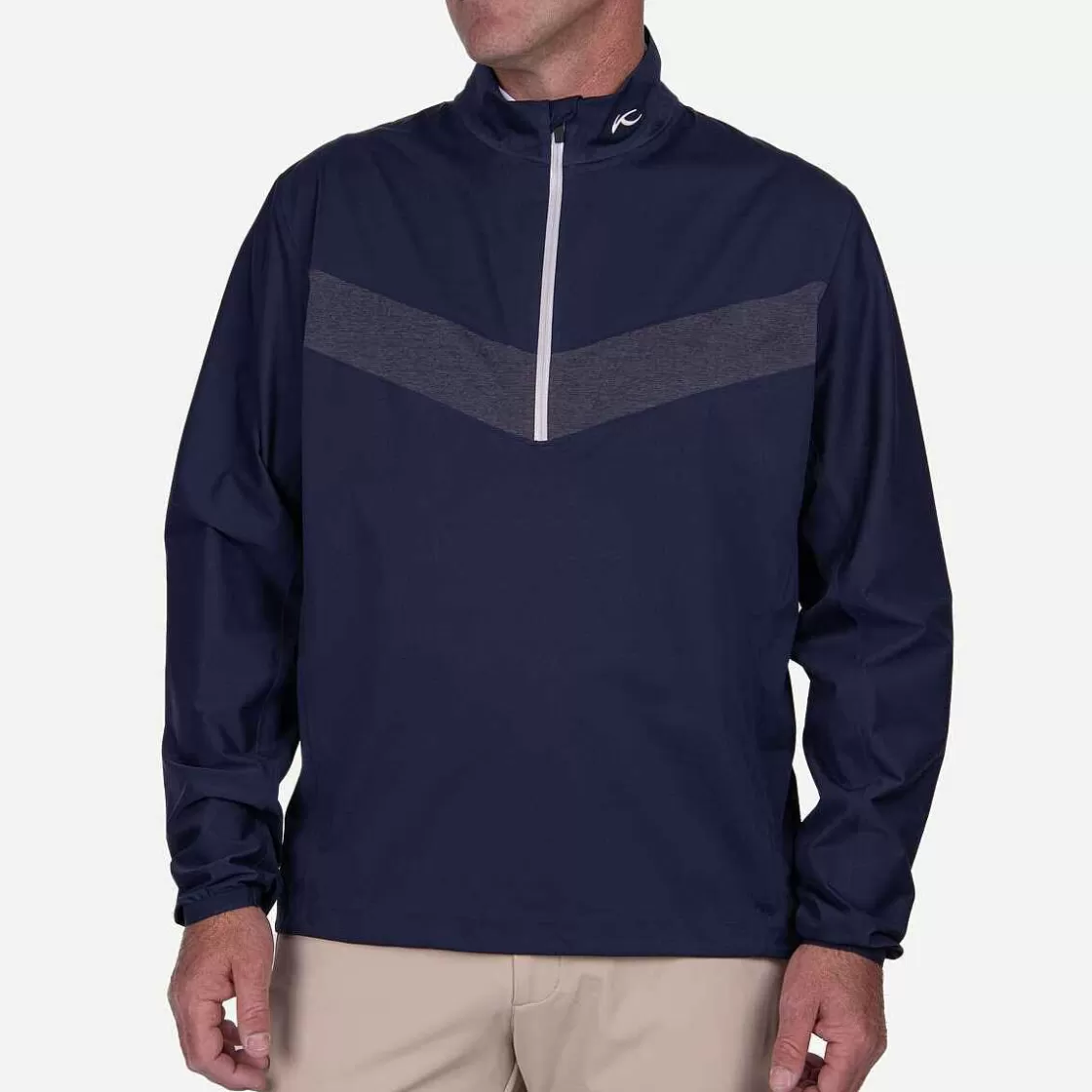 KJUS Men'S Dexter Ii 2.5L Half-Zip Atlanta Blue Melange/Atlanta Blue Online