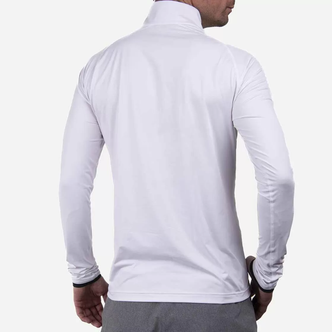 KJUS Men'S Feel Midlayer Half-Zip White/Black Flash Sale