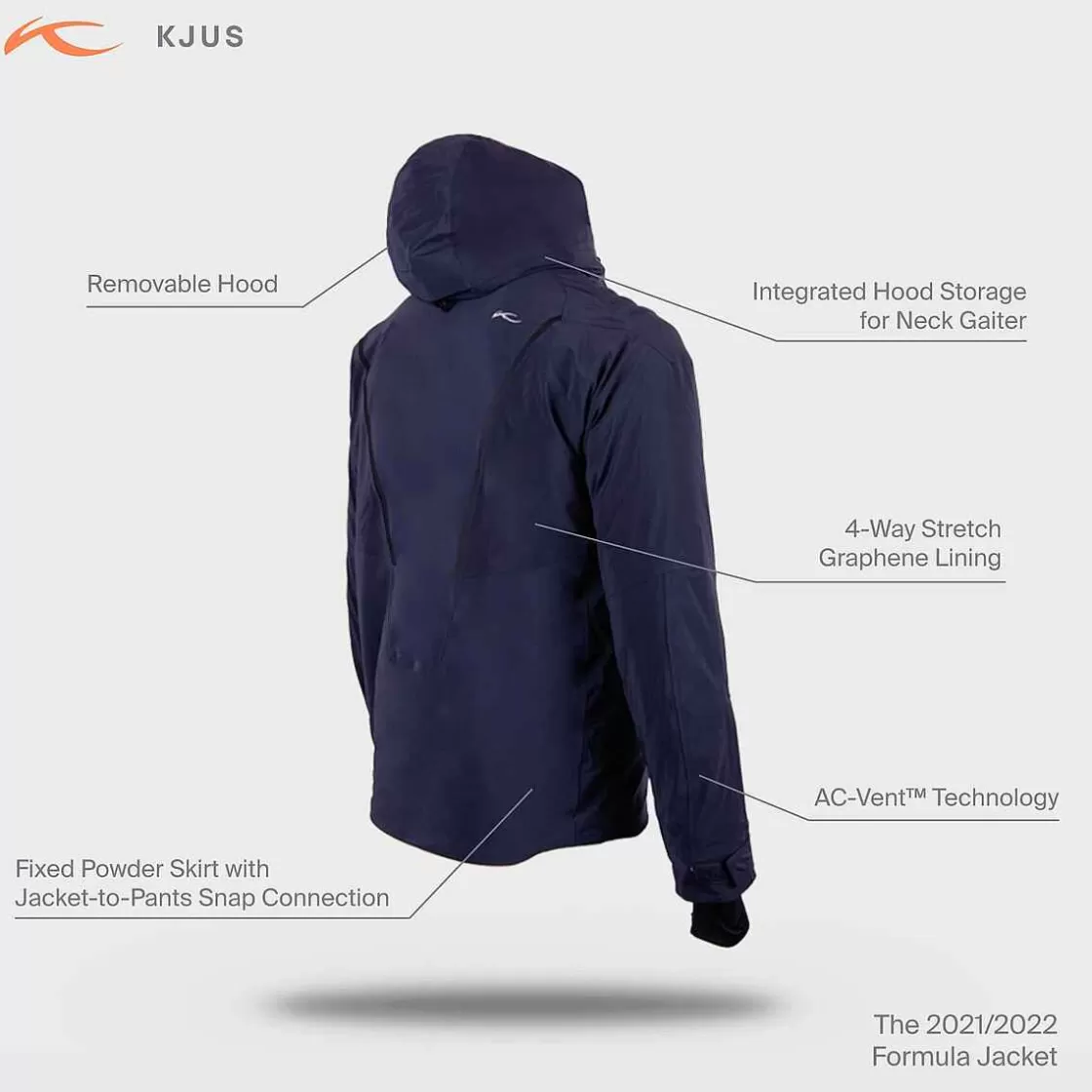 KJUS Men'S Formula Jacket Deep Space Hot