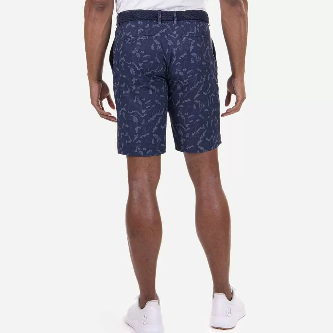 KJUS Men'S Iver Printed Shorts (10'') Atlanta Blue/Steel Blue Cheap