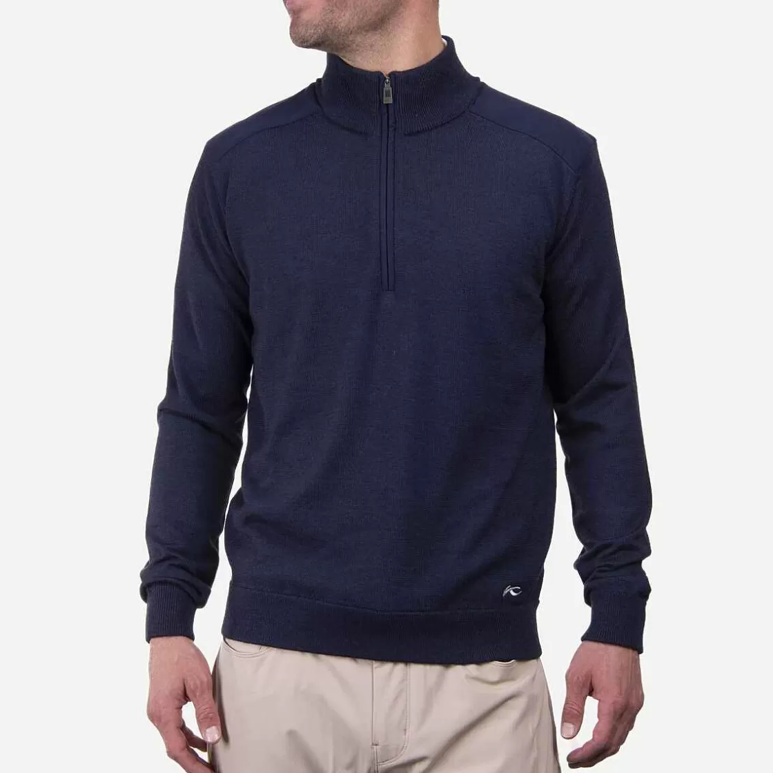 KJUS Men'S Kory Tech Half-Zip Atlanta Blue Best Sale