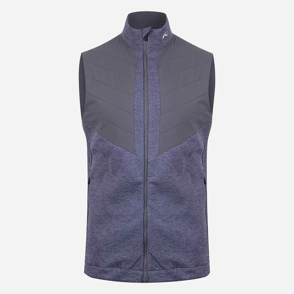 KJUS Men'S Reflection Vest Atlanta Blue Melange/Steel Grey Store