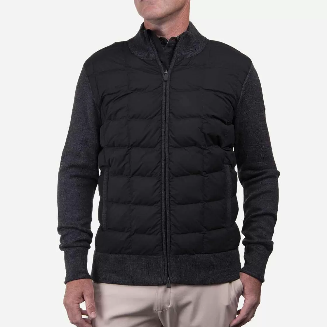 KJUS Men'S Rhys Insulation Jacket Black/Steel Grey Melange Online