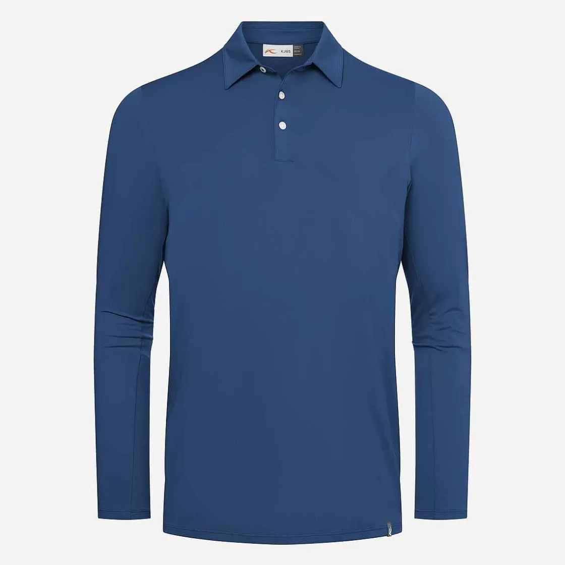 KJUS Men'S Soren Solid Polo L/S Blueberry Shop