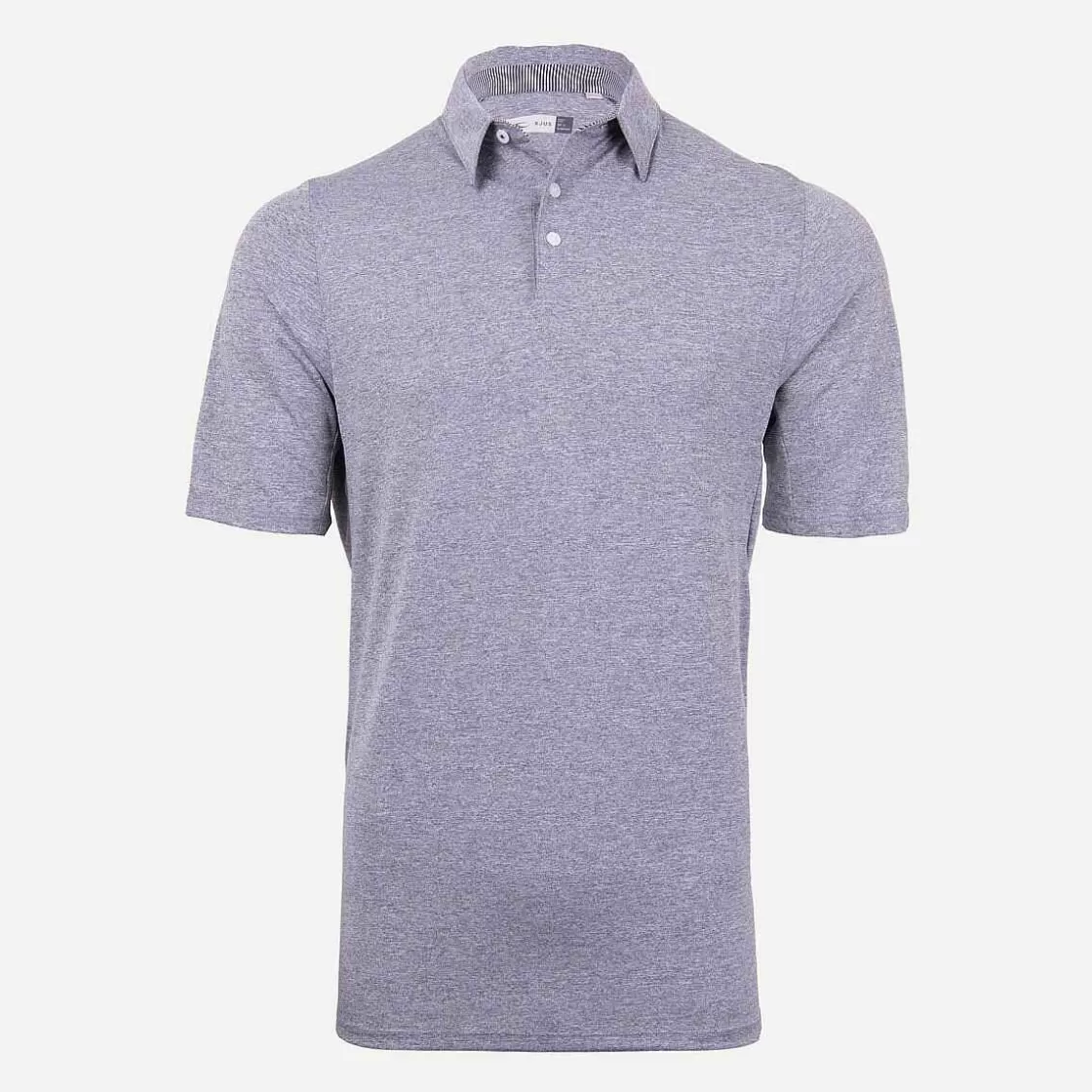 KJUS Men'S Soren Solid Polo S/S Steel Grey Melange Store