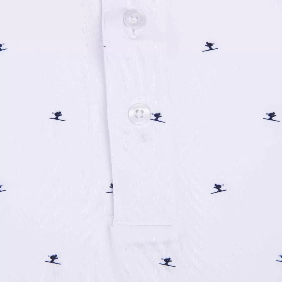 KJUS Men'S Sotto Polo S/S White/Atlanta Blue Online