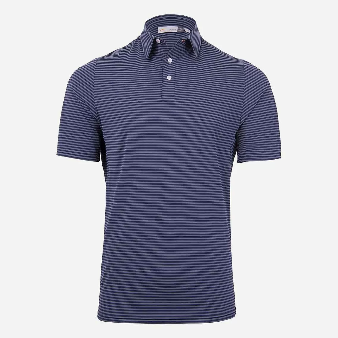 KJUS Men'S Twill Stripe Polo S/S Atlanta Blue Cheap