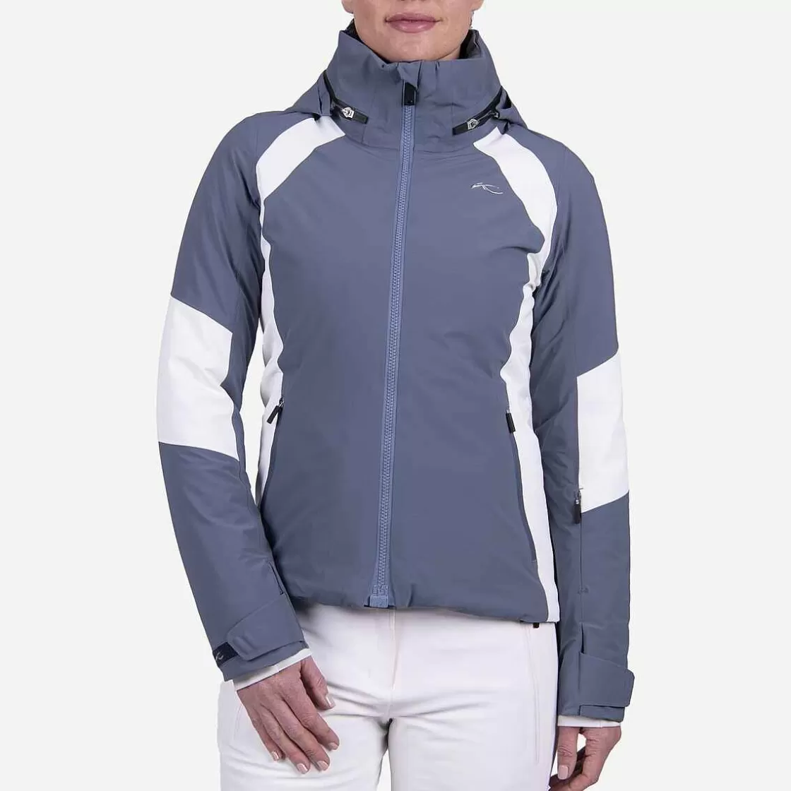 KJUS Women'S Acrux Jacket Steel Blue/White Sale