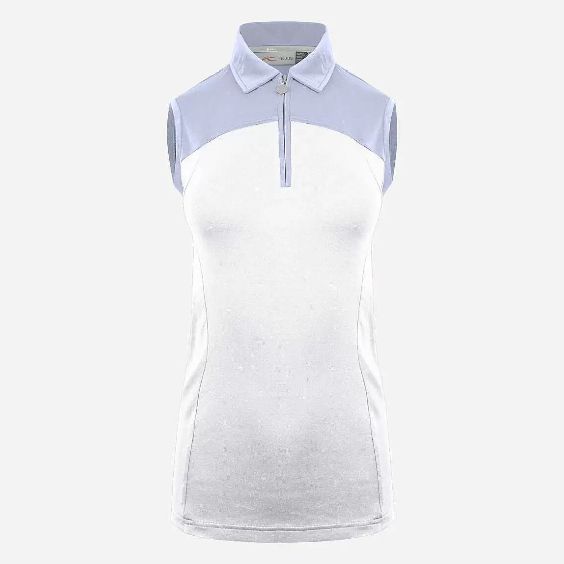 KJUS Women'S Callie Polo S/L White/Crystal Blue Best