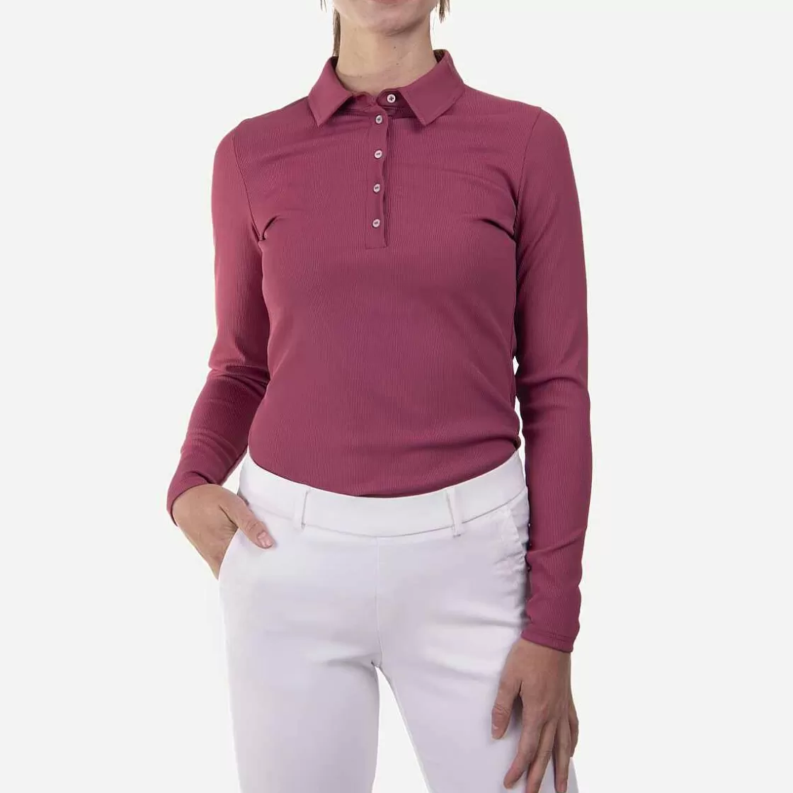 KJUS Women'S Celin Polo L/S Red Plum Shop