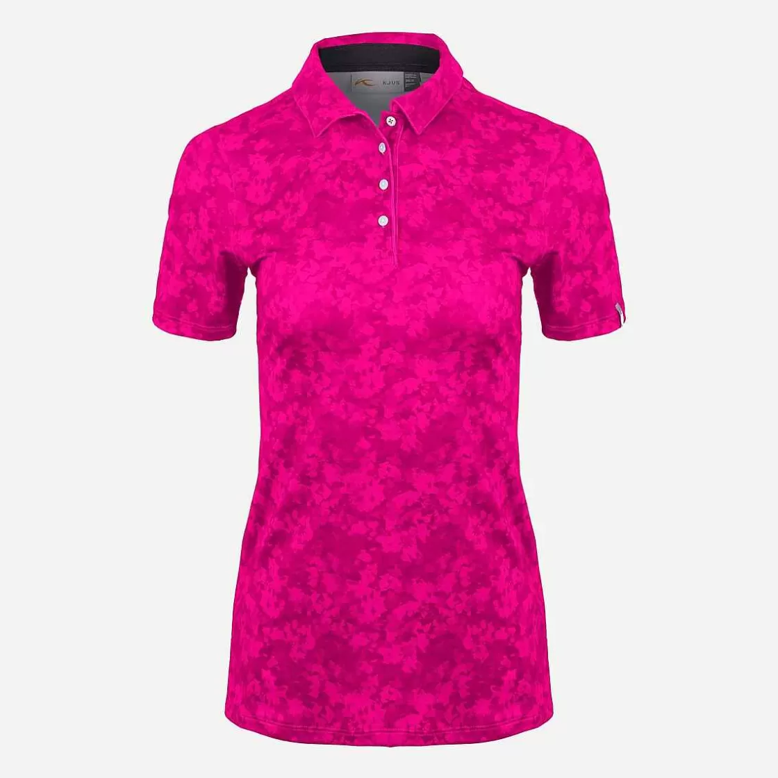 KJUS Women'S Enya Printed Polo S/S Cranberry Sale