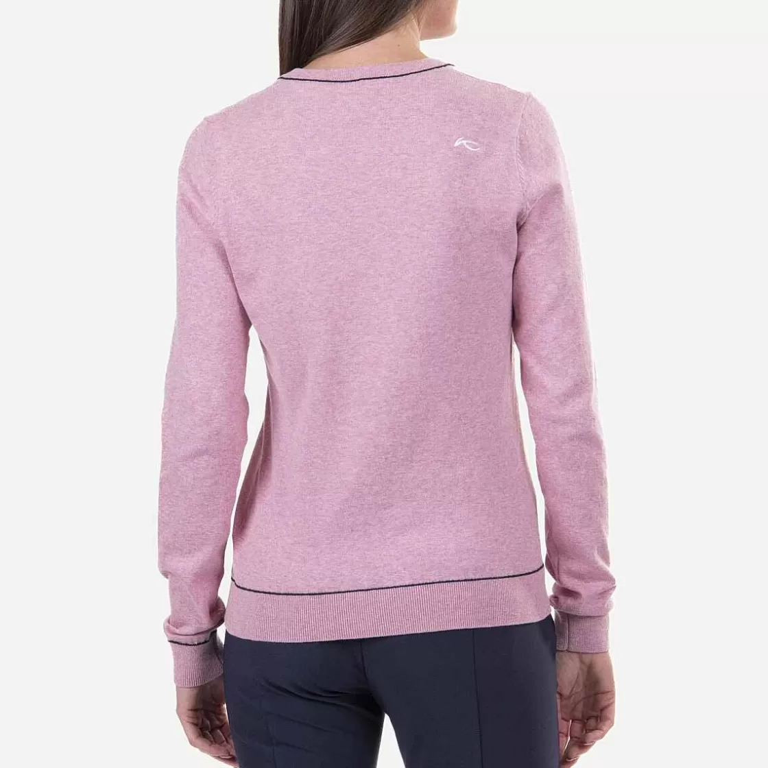 KJUS Women'S Kicki V-Neck Pullover Pink Sorbet Flash Sale