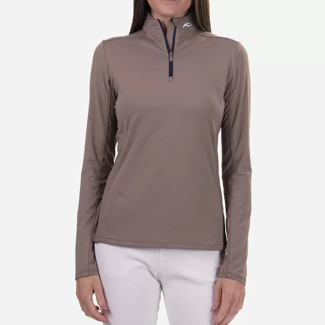 KJUS Women'S Movement Half-Zip Taupe Flash Sale