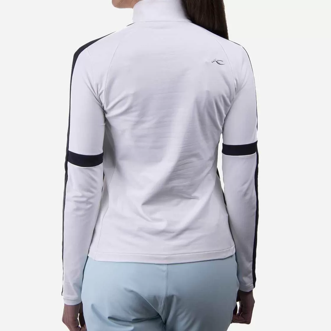 KJUS Women'S Race Midlayer Half-Zip White/Deep Space Discount