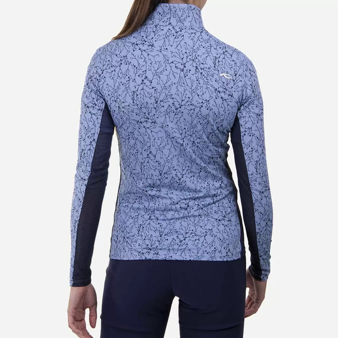 KJUS Women'S Sunshine Printed Half-Zip Calm Blue/Atlanta Blue Best Sale