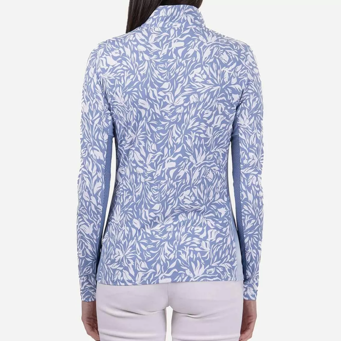 KJUS Women'S Sunshine Printed Half-Zip Calm Blue/White Sale